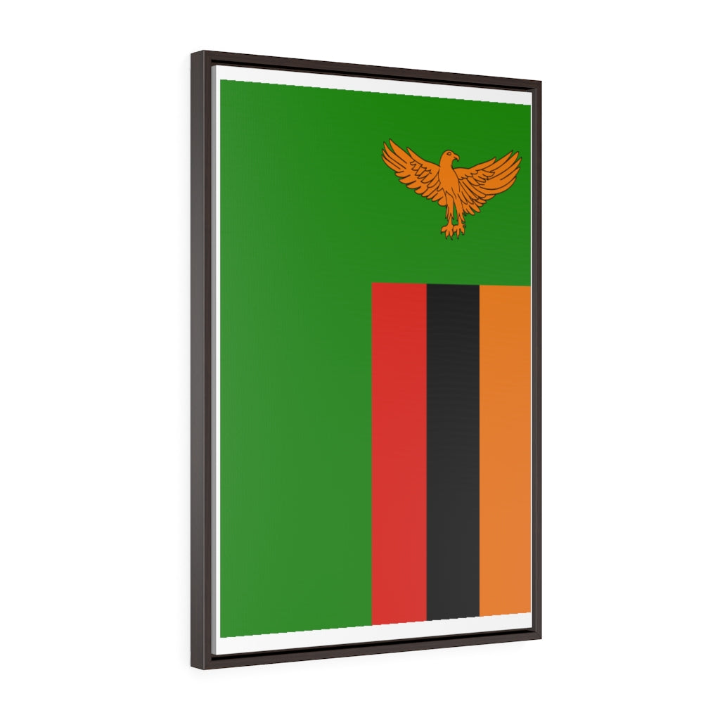 ZAMBIA Vertical Framed Premium Gallery Wrap Canvas