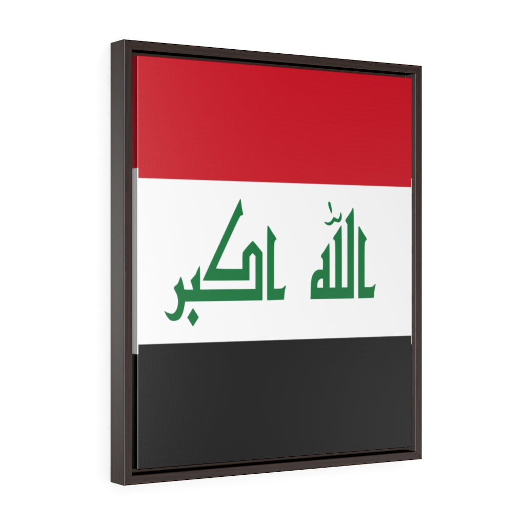 IRAQ Vertical Framed Premium Gallery Wrap Canvas