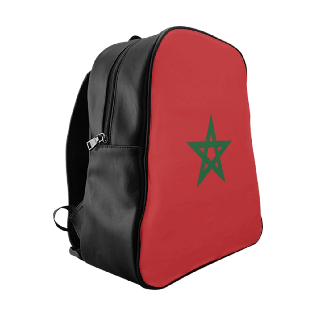 MOROCCO FLAG School Backpack