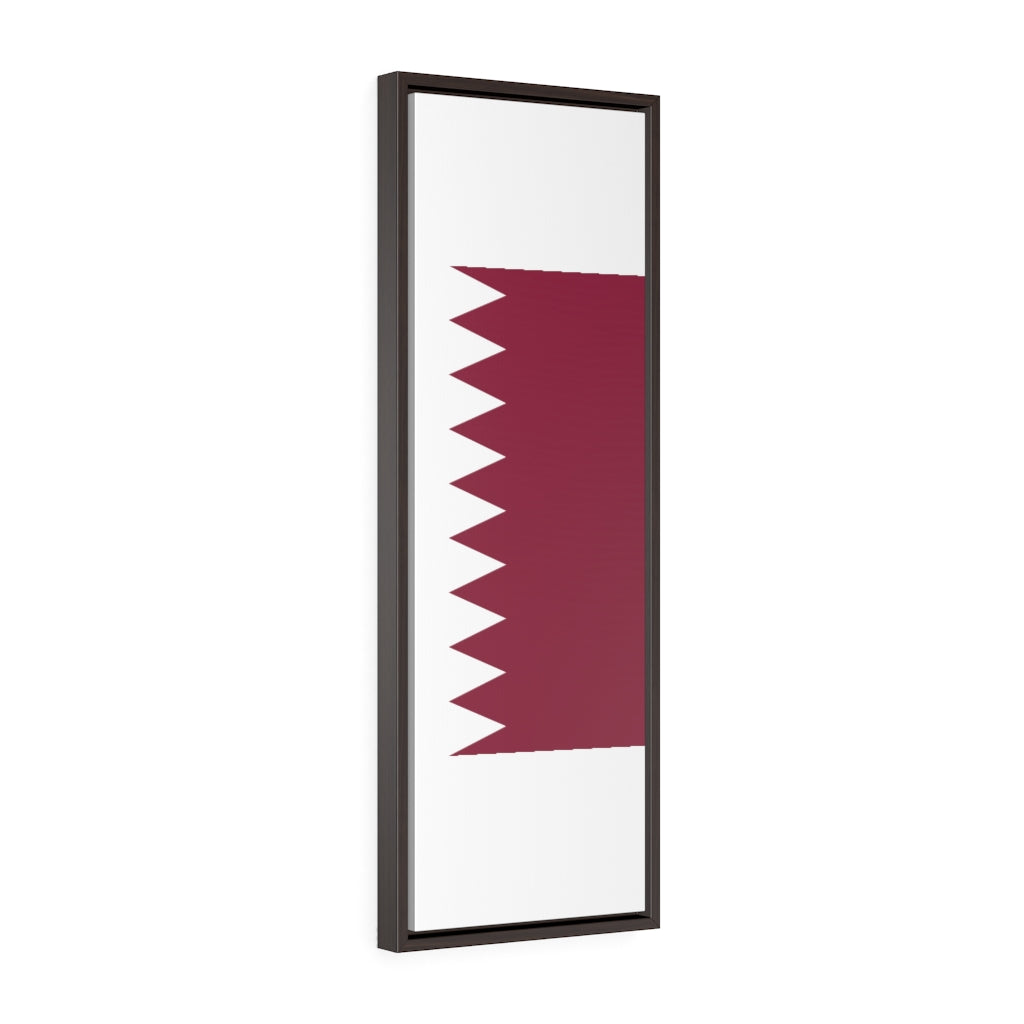 QATAR Vertical Framed Premium Gallery Wrap Canvas