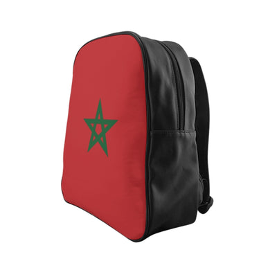 MOROCCO FLAG School Backpack