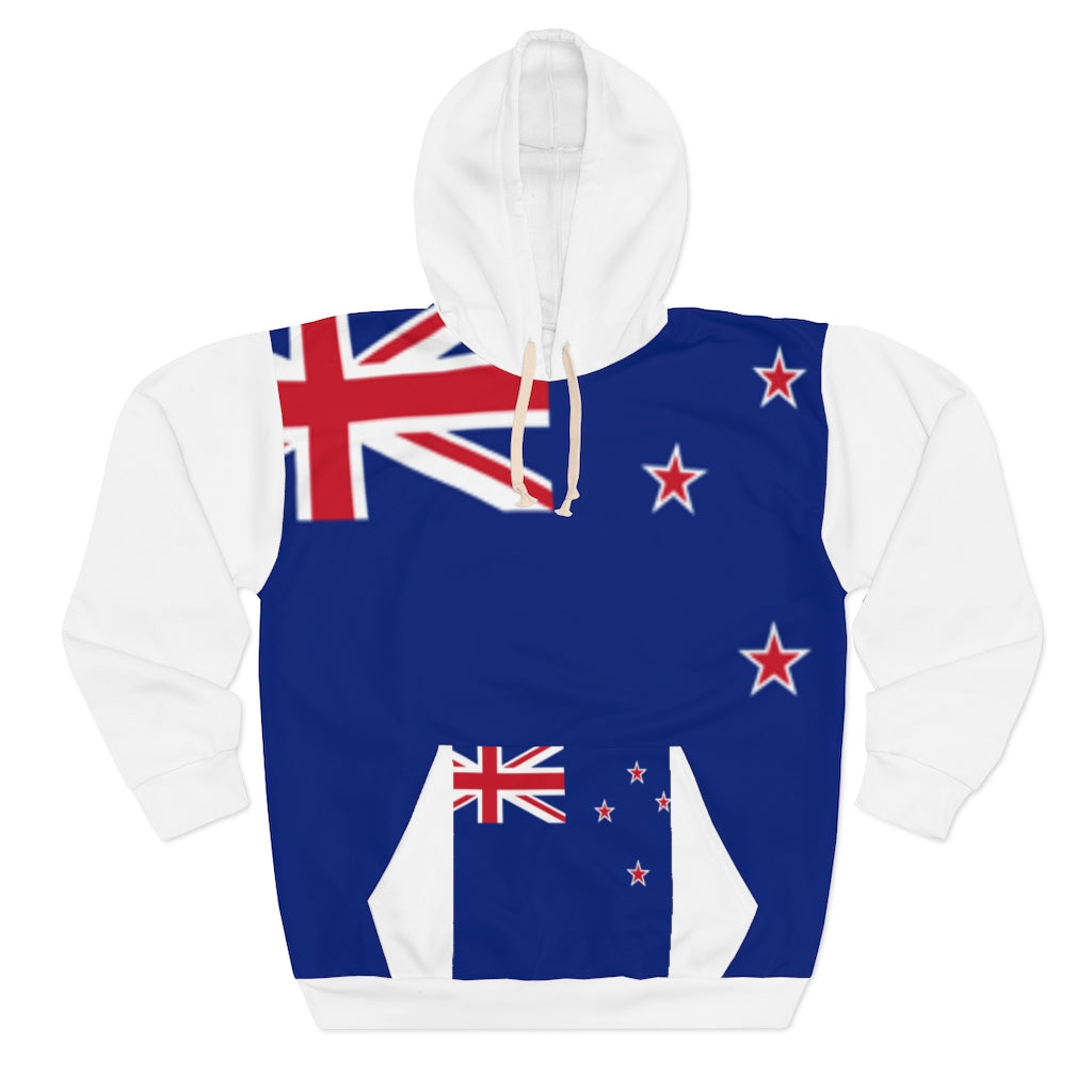 New Zealand AOP Unisex Pullover Hoodie