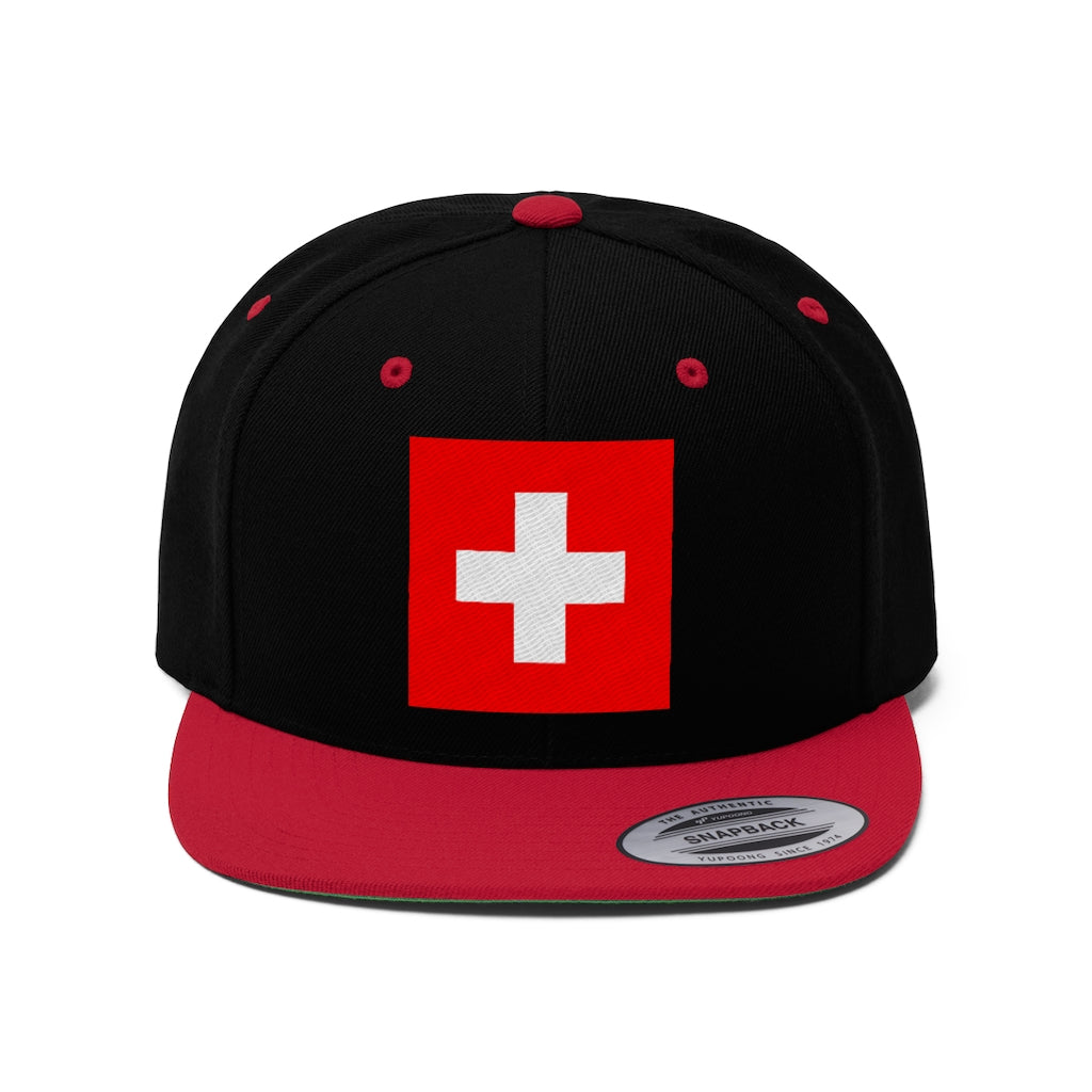 SWITZERLAND Unisex Flat Bill Hat