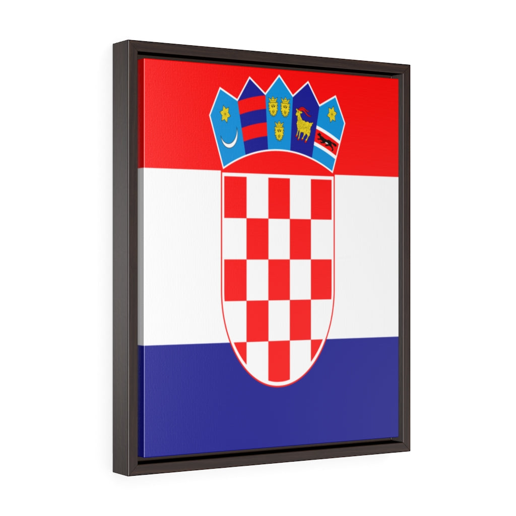 CROATIA Vertical Framed Premium Gallery Wrap Canvas