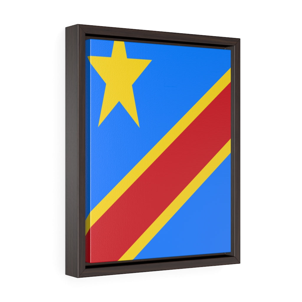 CONGO DEMOCRATIC Vertical Framed Premium Gallery Wrap Canvas