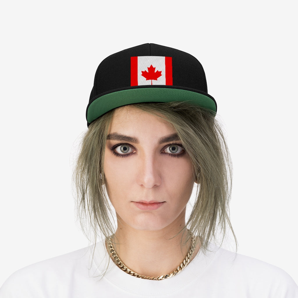 Canada Unisex Flat Bill Hat