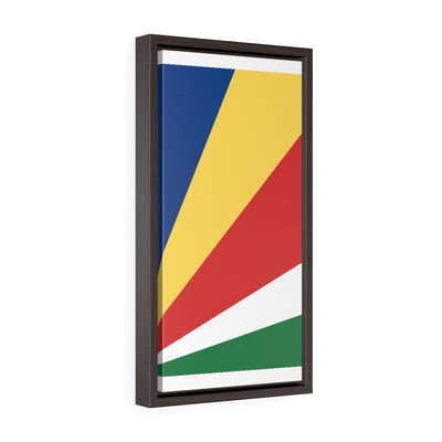 SEYCHELLES Vertical Framed Premium Gallery Wrap Canvas