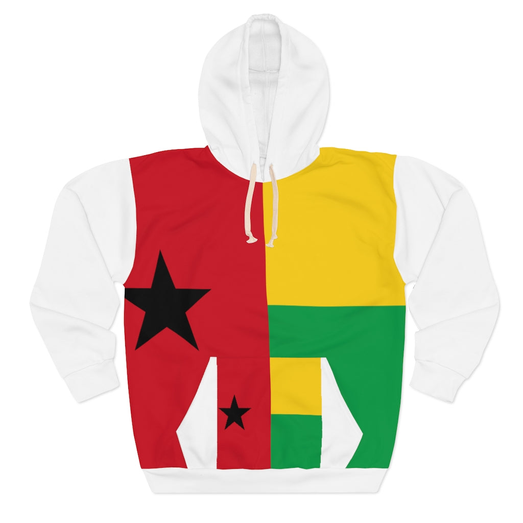 Guinea-Bissau AOP Unisex Pullover Hoodie