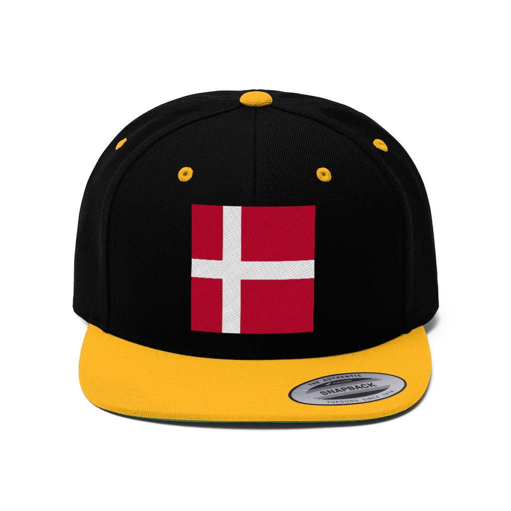 DENMARK Unisex Flat Bill Hat