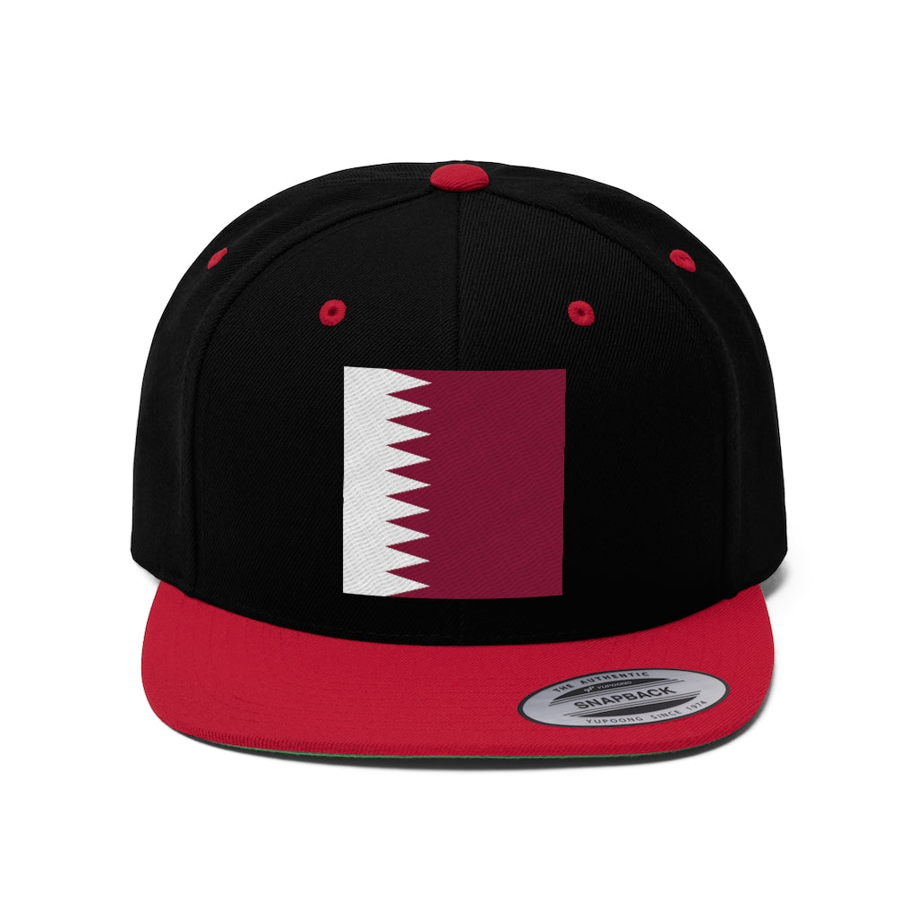 QATAR Unisex Flat Bill Hat