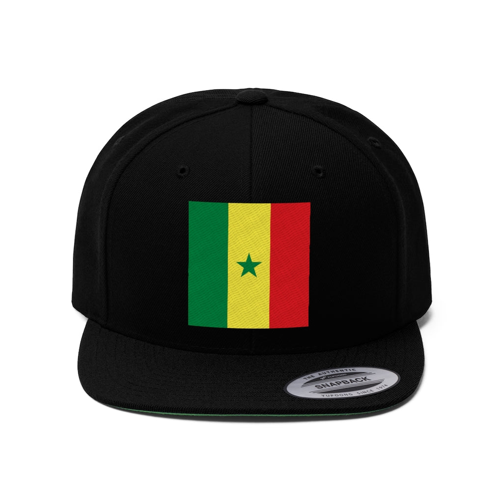 SENEGAL Unisex Flat Bill Hat