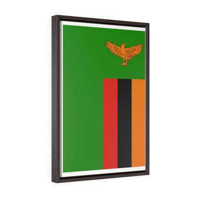 ZAMBIA Vertical Framed Premium Gallery Wrap Canvas