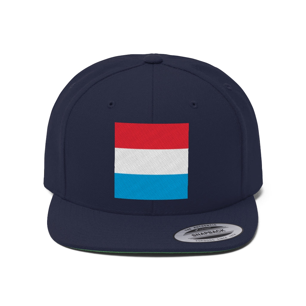 LUXEMBOURG Unisex Flat Bill Hat