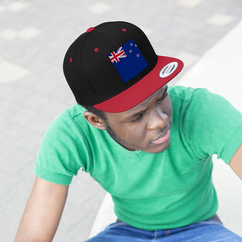 NEW ZEALAND Unisex Flat Bill Hat