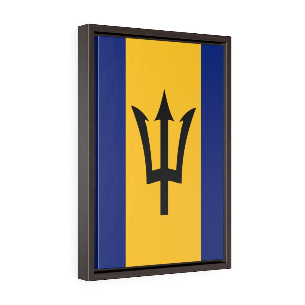 BARBADOS Vertical Framed Premium Gallery Wrap Canvas