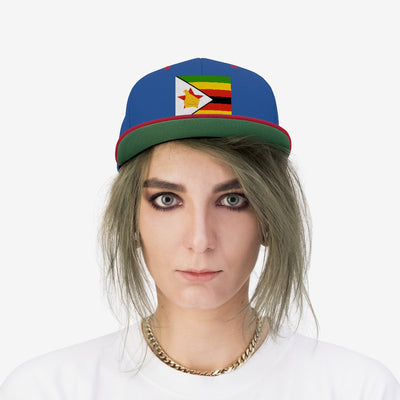 ZIMBABWE Unisex Flat Bill Hat