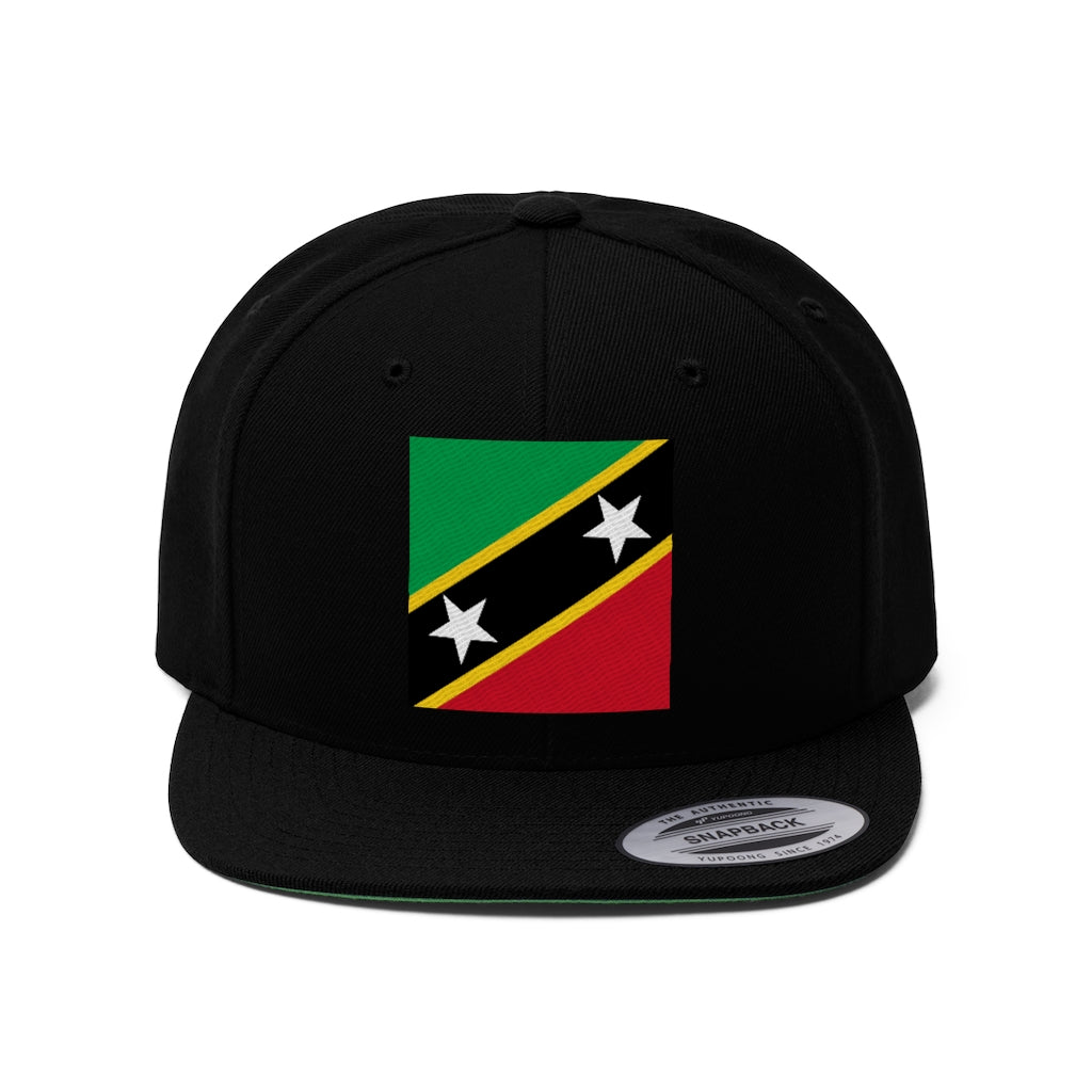 SAINT KITTS AND NEVIS Unisex Flat Bill Hat