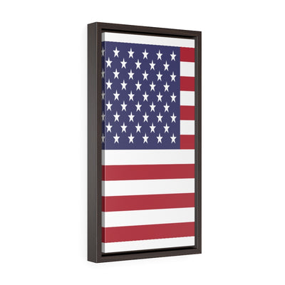 United states Vertical Framed Premium Gallery Wrap Canvas