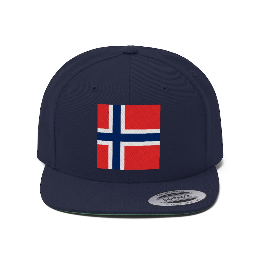 NORWAY Unisex Flat Bill Hat