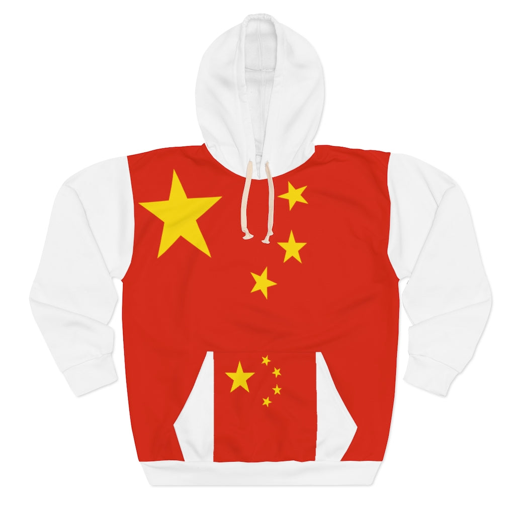 China AOP Unisex Pullover Hoodie