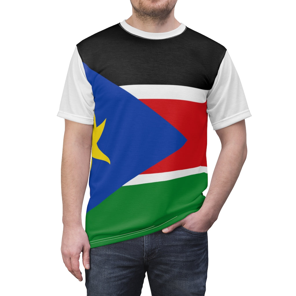 SOUTH SUDAN Unisex AOP Cut & Sew Tee