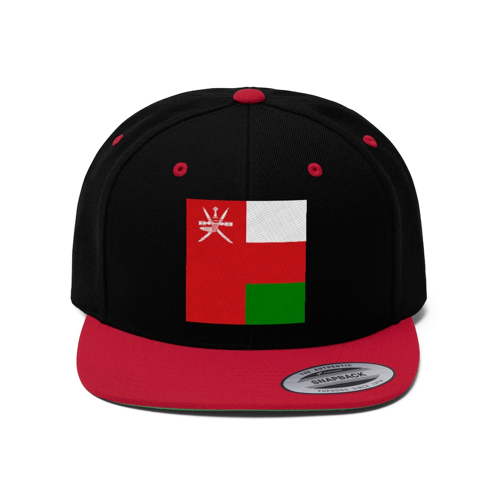 OMAN Unisex Flat Bill Hat