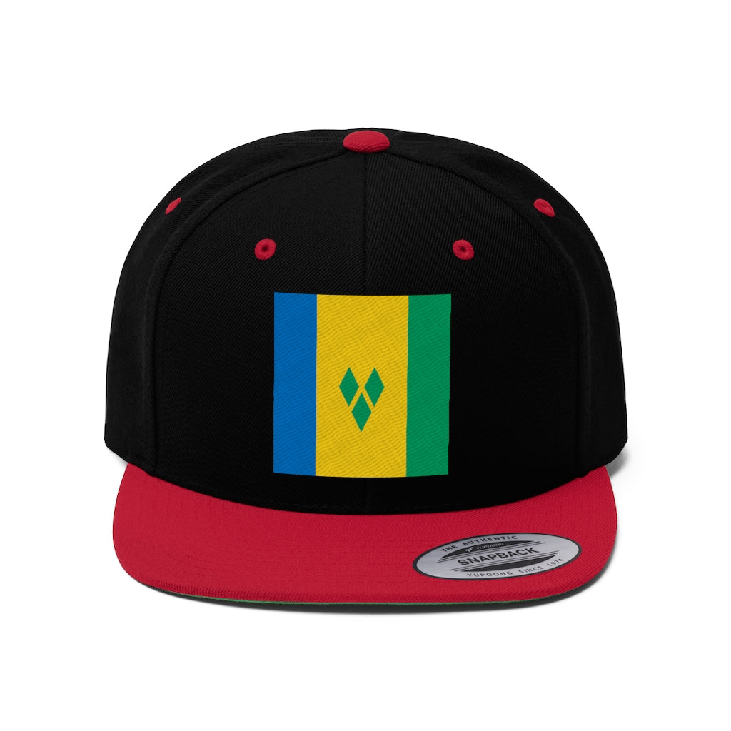 SAINT VINCENT AND THE GRENADINES Unisex Flat Bill Hat