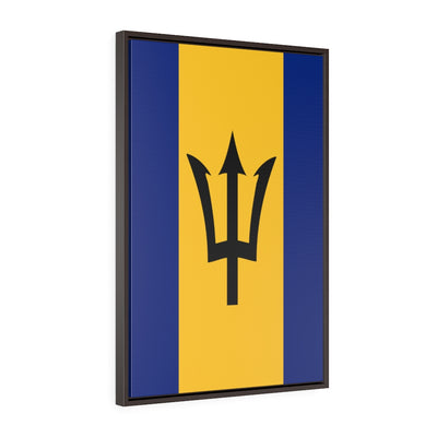 BARBADOS Vertical Framed Premium Gallery Wrap Canvas