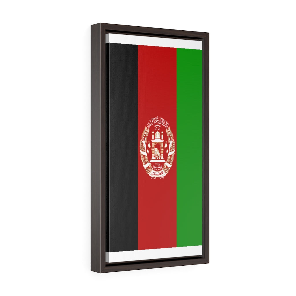 Afghanistan Vertical Framed Premium Gallery Wrap Canvas