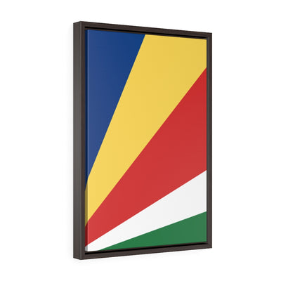 SEYCHELLES Vertical Framed Premium Gallery Wrap Canvas