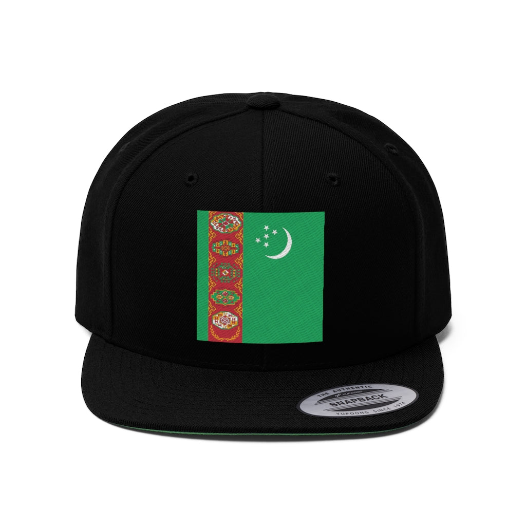 TURKMENISTAN Unisex Flat Bill Hat