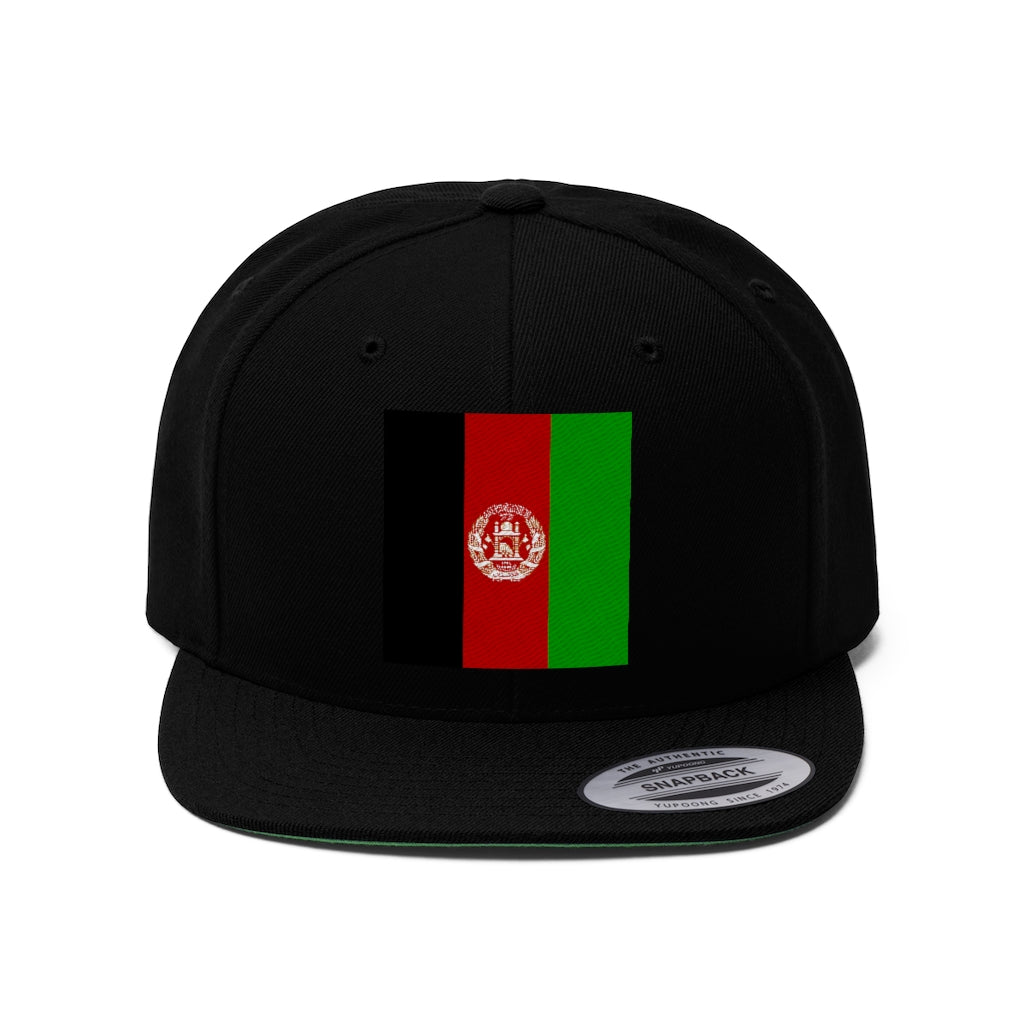 Afghanistan Unisex Flat Bill Hat