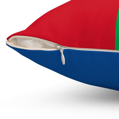 Guinea Bissau flag Spun Polyester Square Pillow