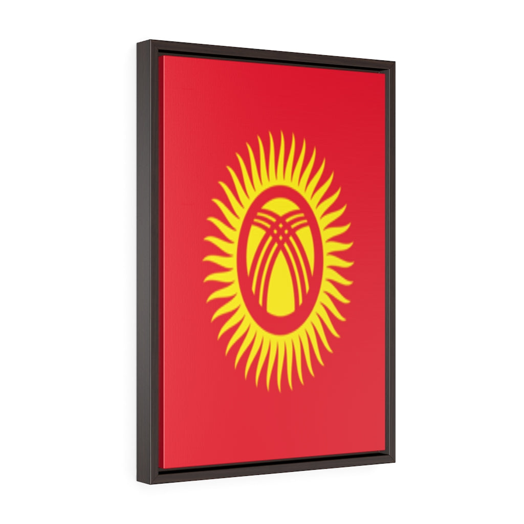 KYRGYZSTAN Vertical Framed Premium Gallery Wrap Canvas