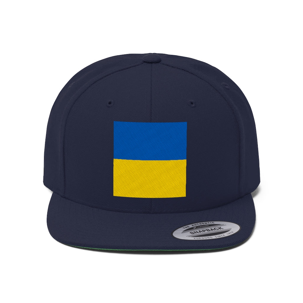 UKRAINE Unisex Flat Bill Hat