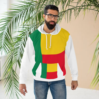 Benin AOP Unisex Pullover Hoodie