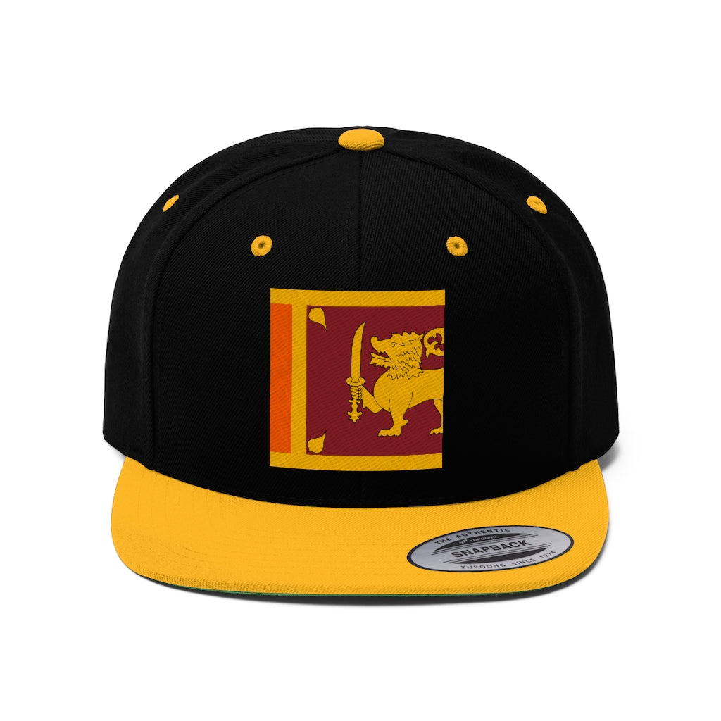 SRI LANKA Unisex Flat Bill Hat