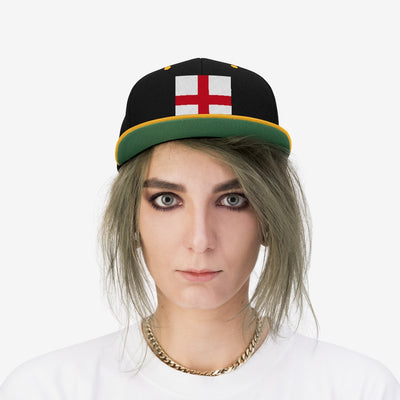 England  Unisex Flat Bill Hat