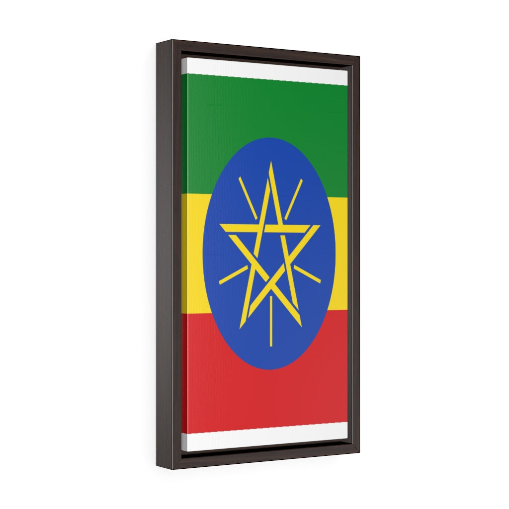 ETHIOPIA Vertical Framed Premium Gallery Wrap Canvas