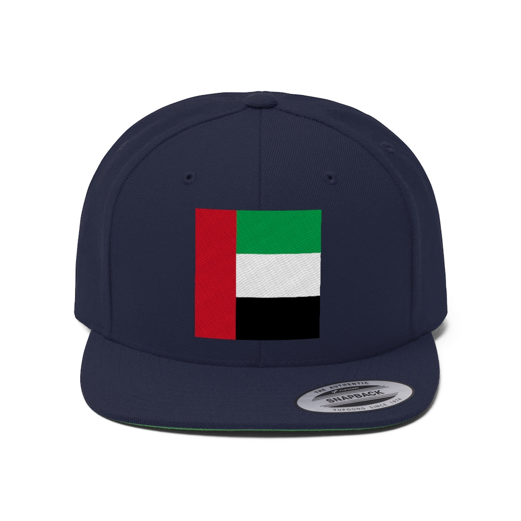 UNITED ARAB EMIRATES Unisex Flat Bill Hat