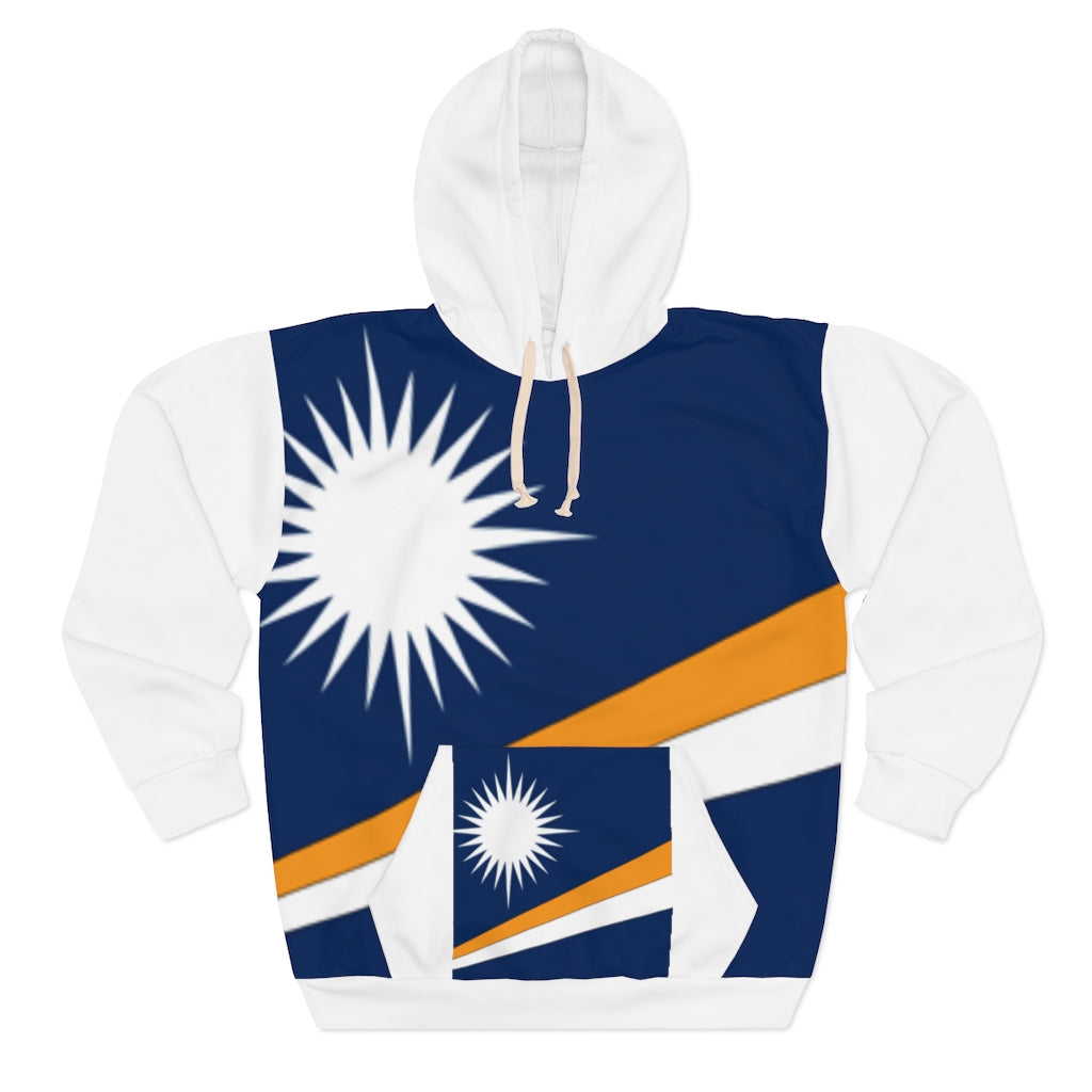 Marshall Islands AOP Unisex Pullover Hoodie