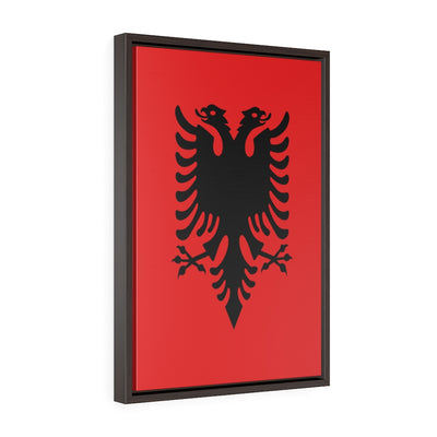 ALBANIA Vertical Framed Premium Gallery Wrap Canvas