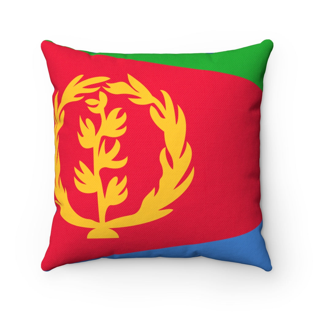 Eritrea flag Spun Polyester Square Pillow