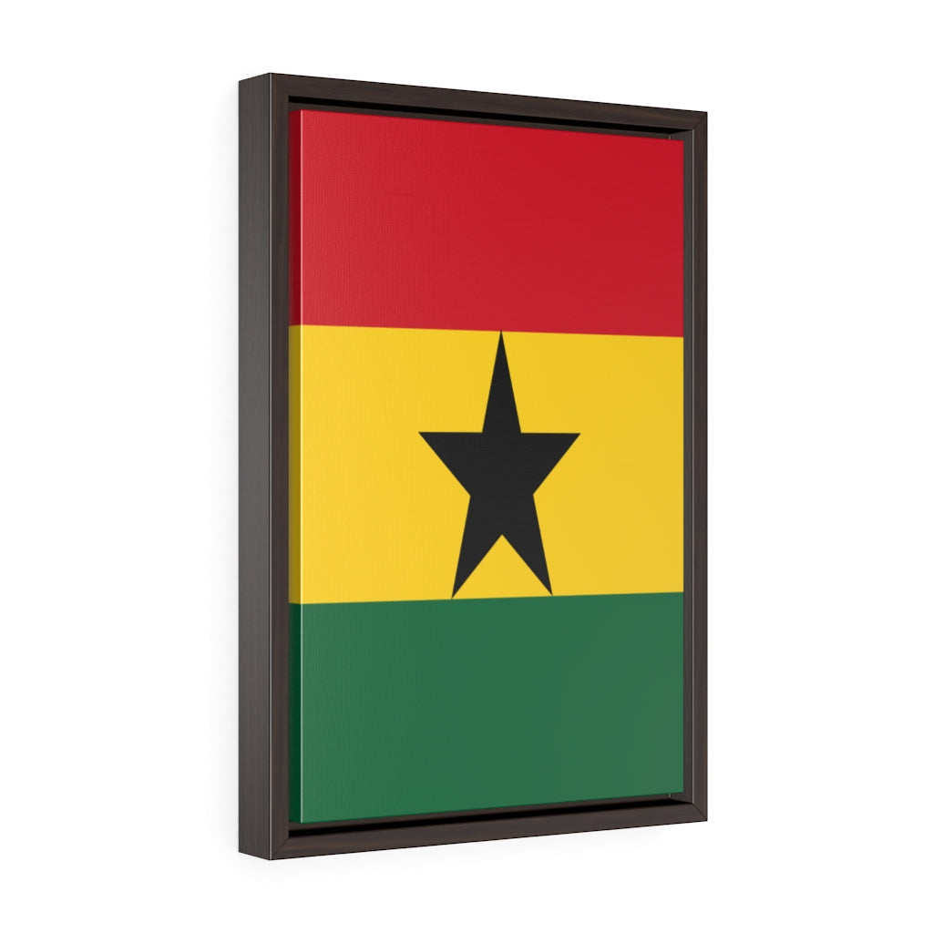 GHANA Vertical Framed Premium Gallery Wrap Canvas