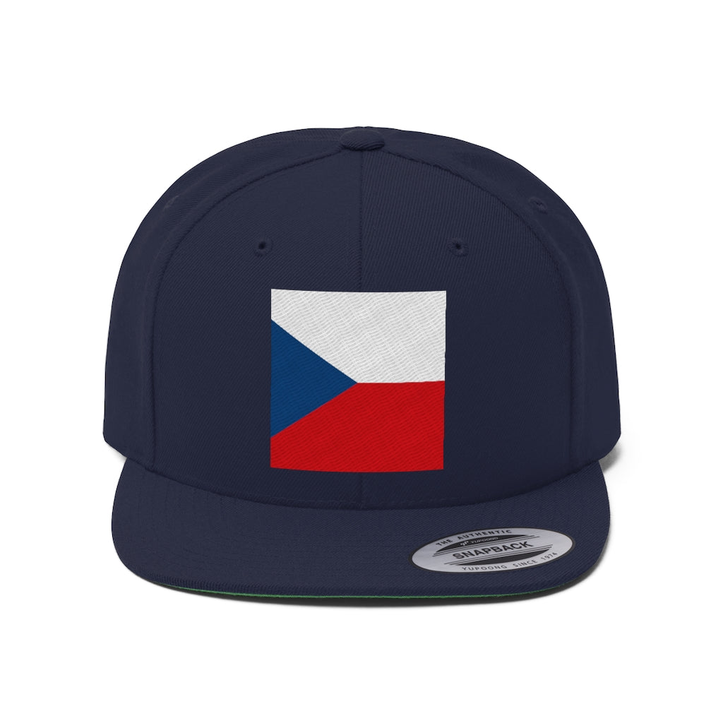 CZECH REPUBLIC Unisex Flat Bill Hat