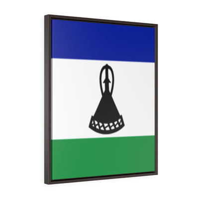 LESOTHO Vertical Framed Premium Gallery Wrap Canvas