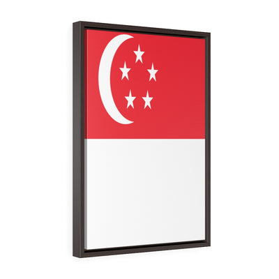 SINGAPORE Vertical Framed Premium Gallery Wrap Canvas