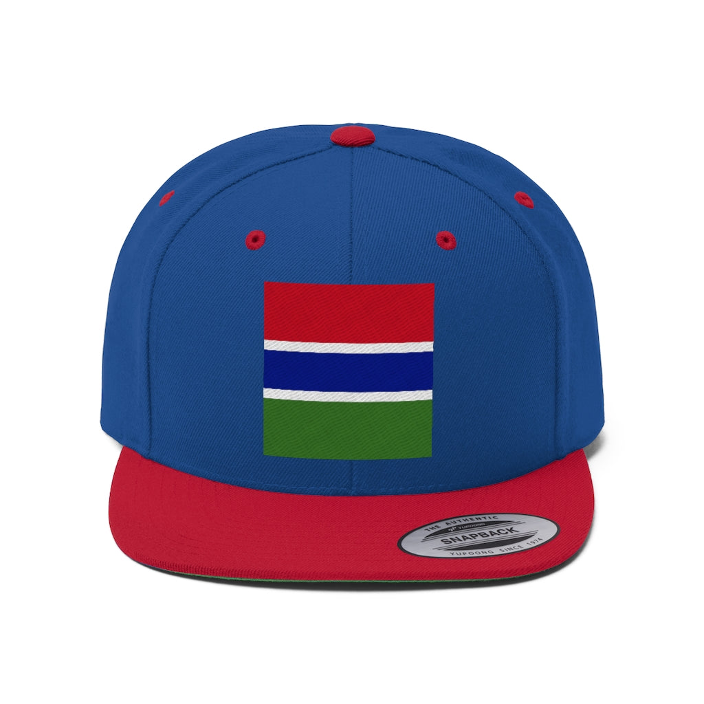 GAMBIA Unisex Flat Bill Hat