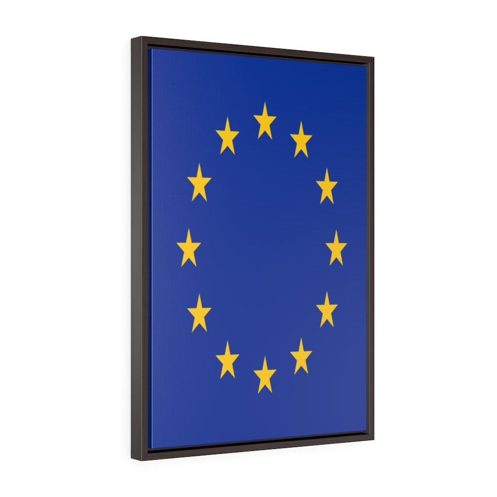 EUROPE Vertical Framed Premium Gallery Wrap Canvas