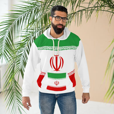 Iran AOP Unisex Pullover Hoodie